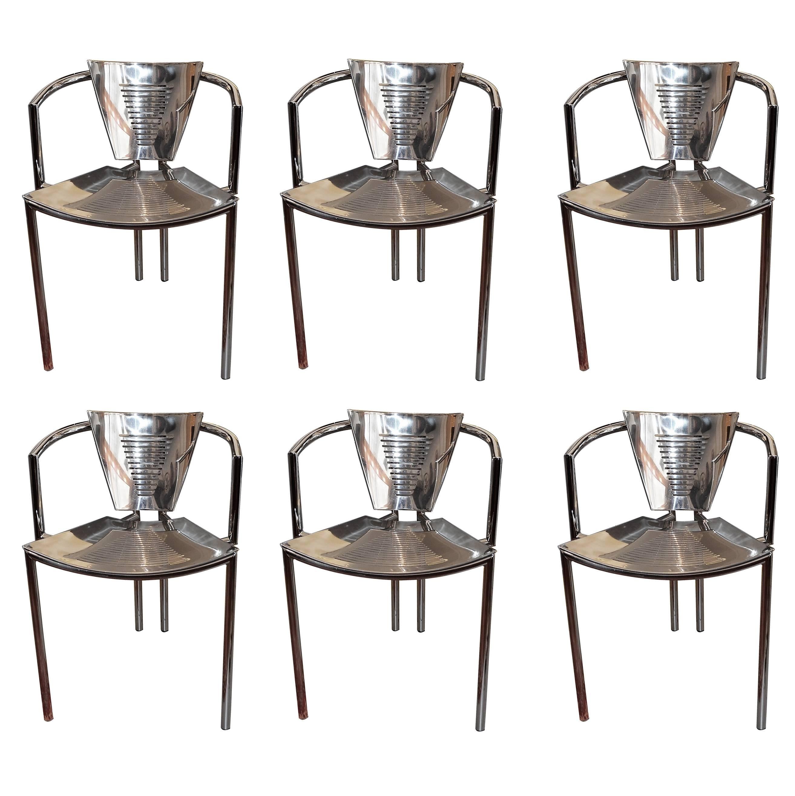 Ensemble de six chaises Sum Up de Ronald Cecil Sportes