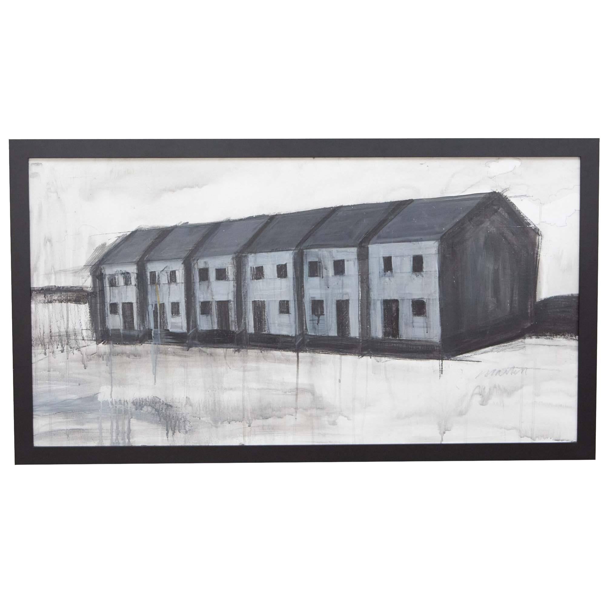 Six Houses Painting For Sale