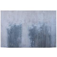 Blue-Gray Original Abstract Painting, (72 x 48)