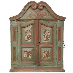 19th Century Painted Hanging Cupboard