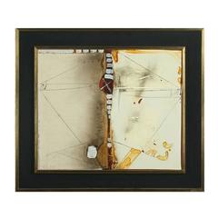Danish 1970s Abstract Mixed-Media Picture 9