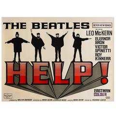 Vintage Help! The Beatles Original UK Film Poster, 1965