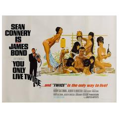 You Only Live Twice Original UK Film Poster, Robert McGinnis, 1967