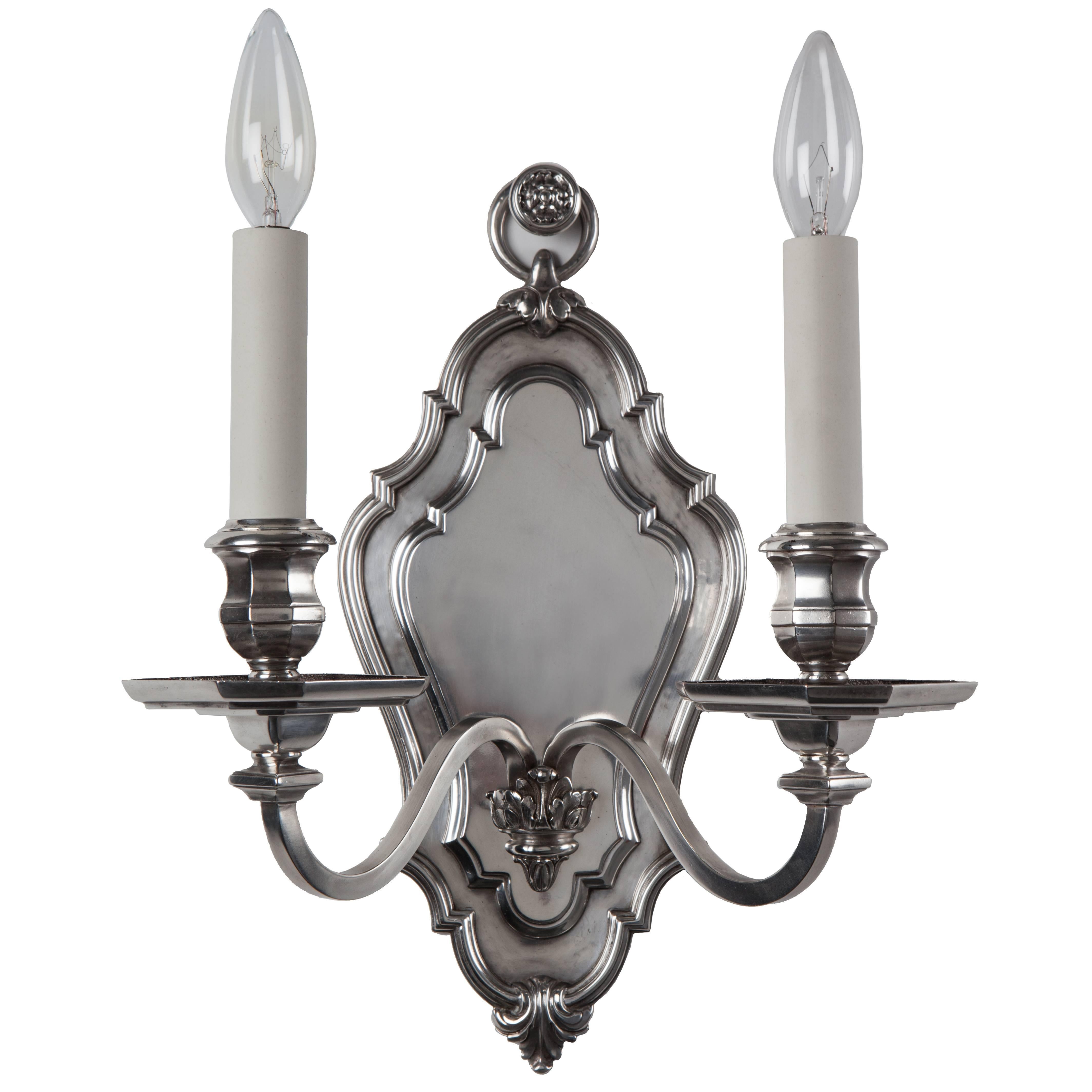 Silverplate Caldwell Sconces