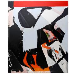 Ezra Cohen Acrylic on Canvas, Red Stripe, USA, 2015 3