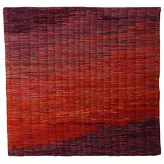 Large Woven Fiber Art by Toni Ettenheim Large Woven Fiber Art by Toni Ettenheim