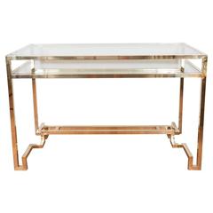 Stylized Brass Desk