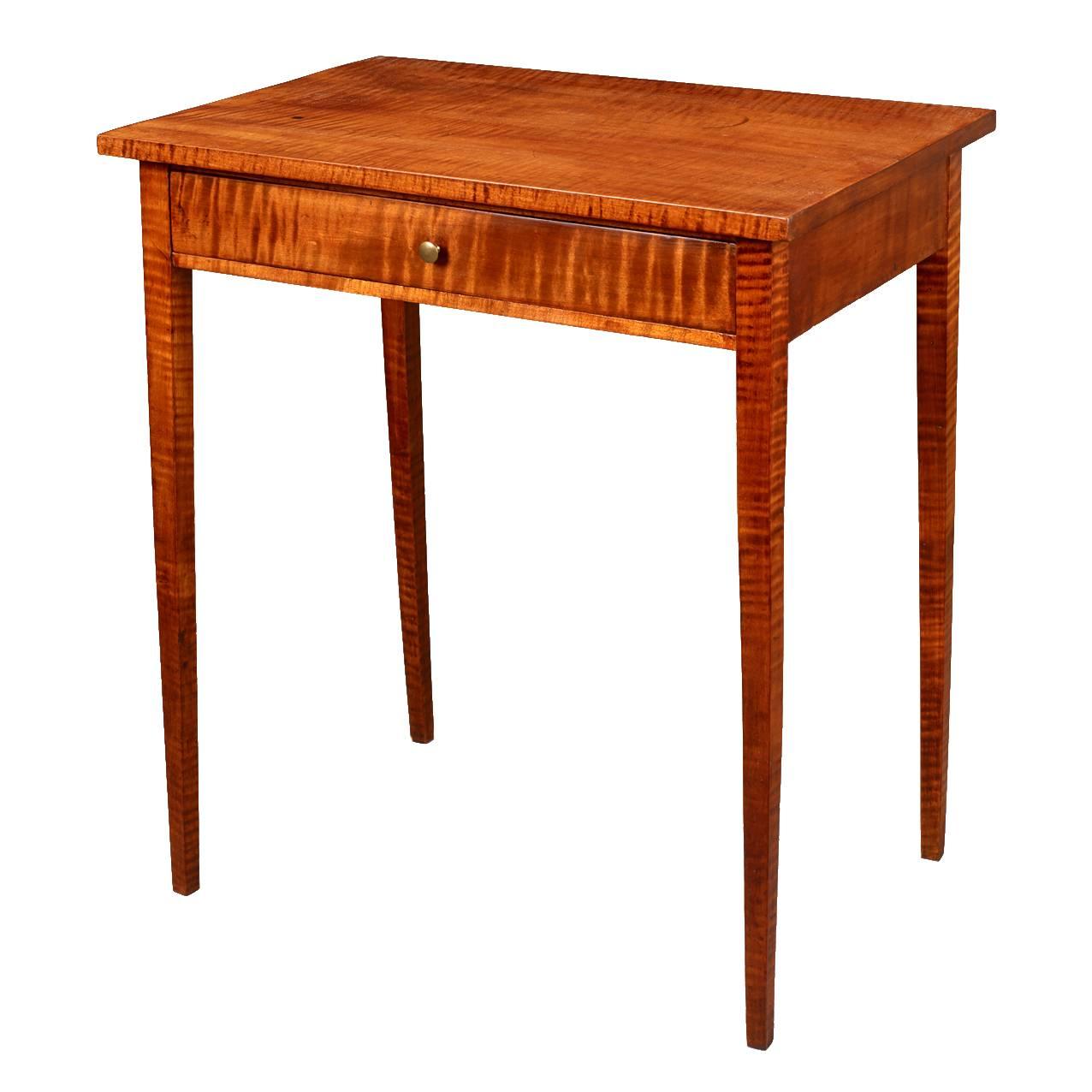 Rare Federal One-Drawer Side or Serving Table For Sale