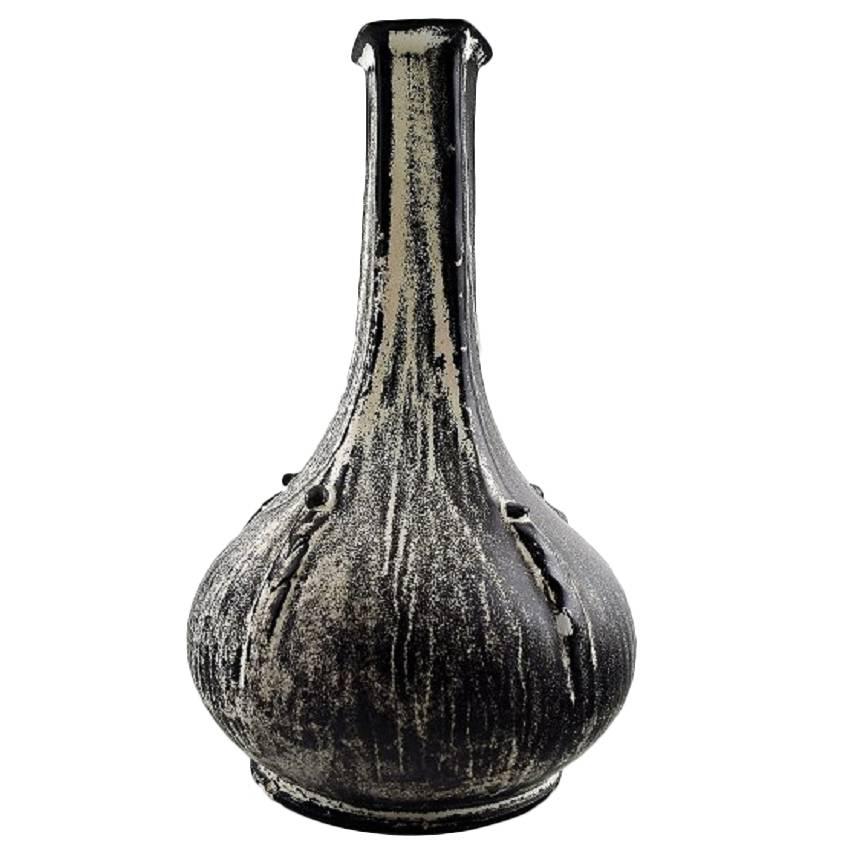 Large Kähler, Denmark, Glazed Earthenware Vase, 1930s by Svend Hammershøi