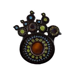 Britt-Louise Sundell Gustavsberg, 1960s Wall Plaque, Stoneware, Retro