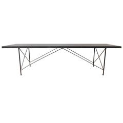 Slate and Steel Bench or Coffee Table