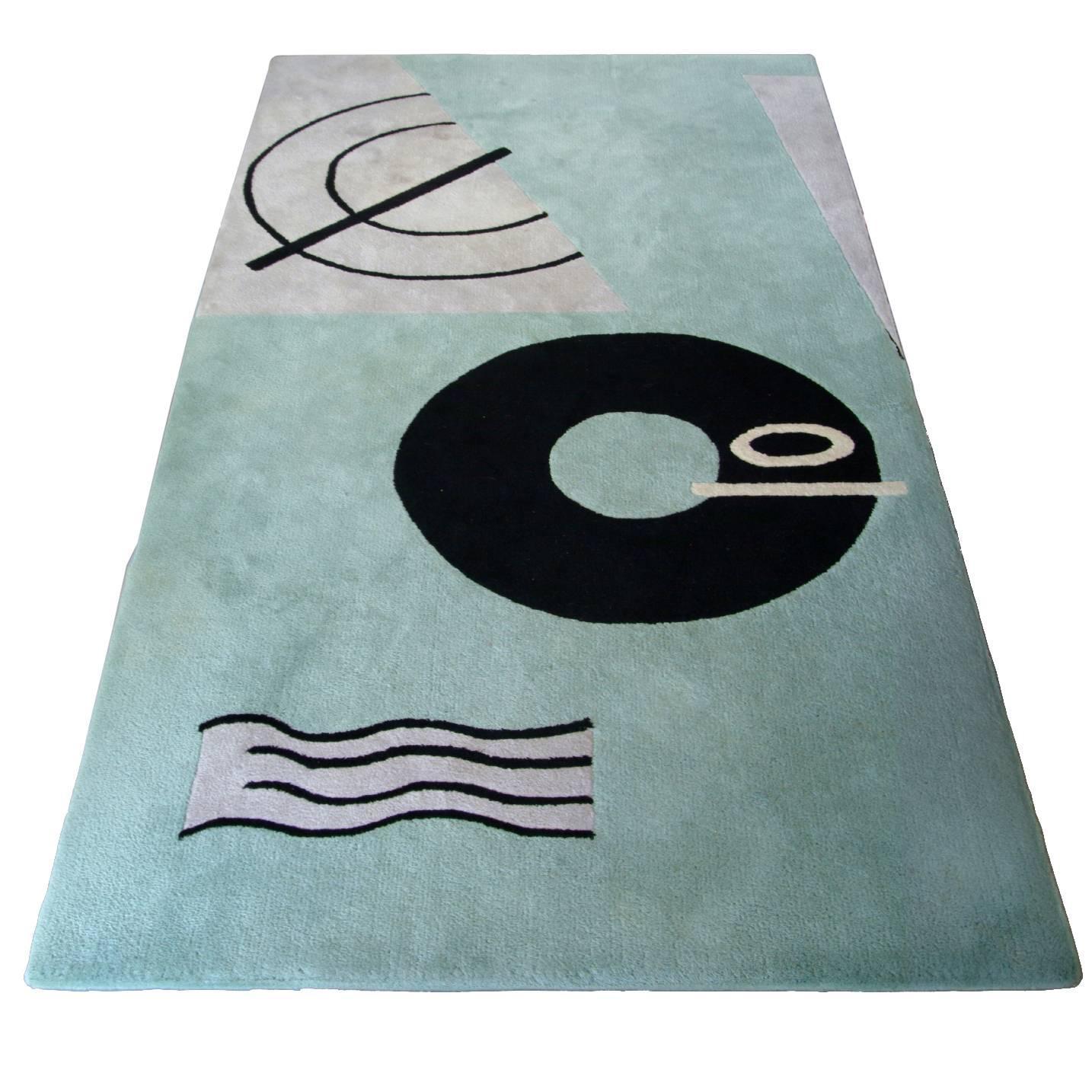 Modernist Rug by Eileen Gray for E1027 by Carpeticka, West Germany