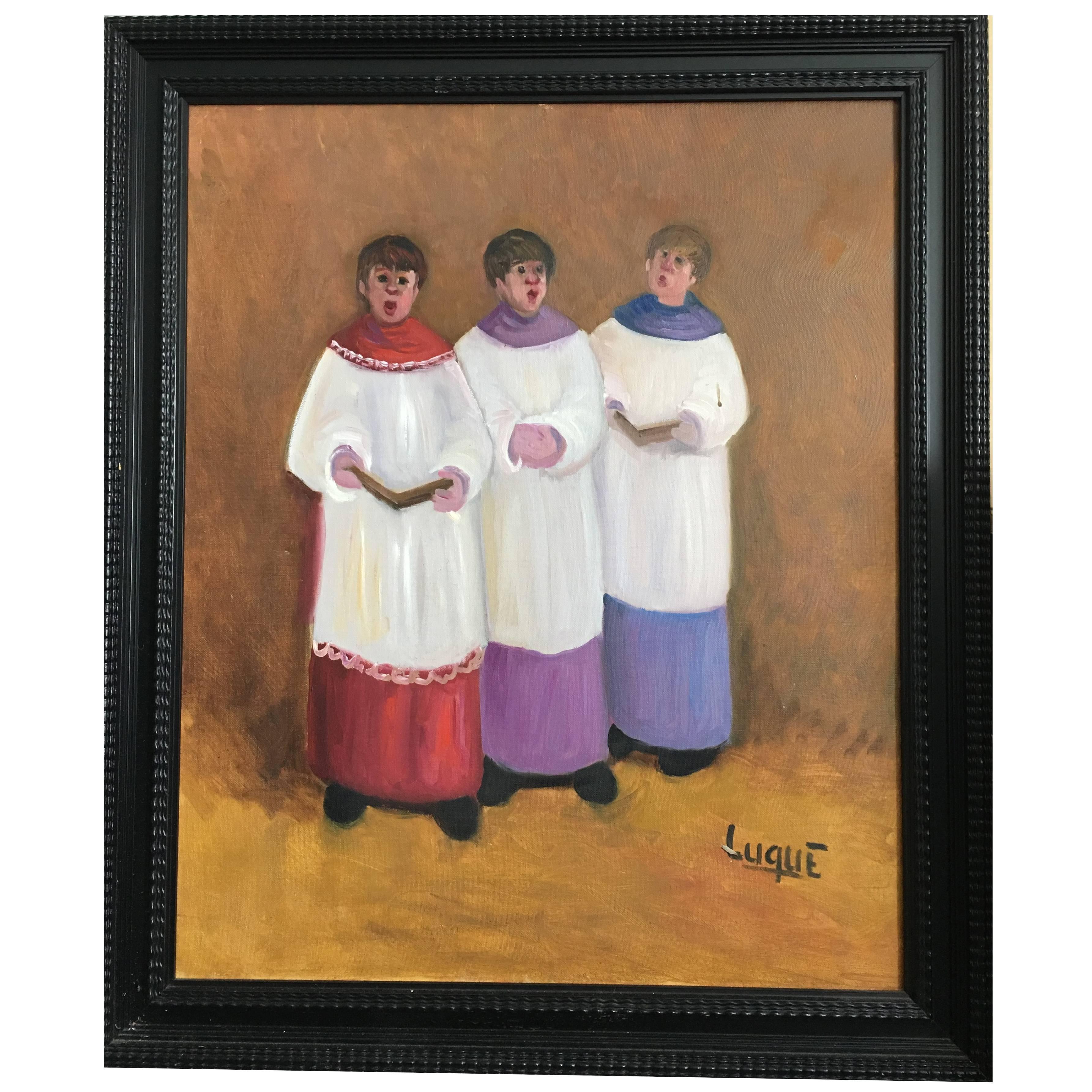Choirboys Singing in Altar by Luque, Spain