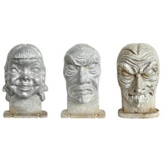 Vintage Mid-Century Halloween Mask Molds