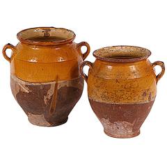 Pair of Antique French Confit Pots Pair of Antique French Confit Pots