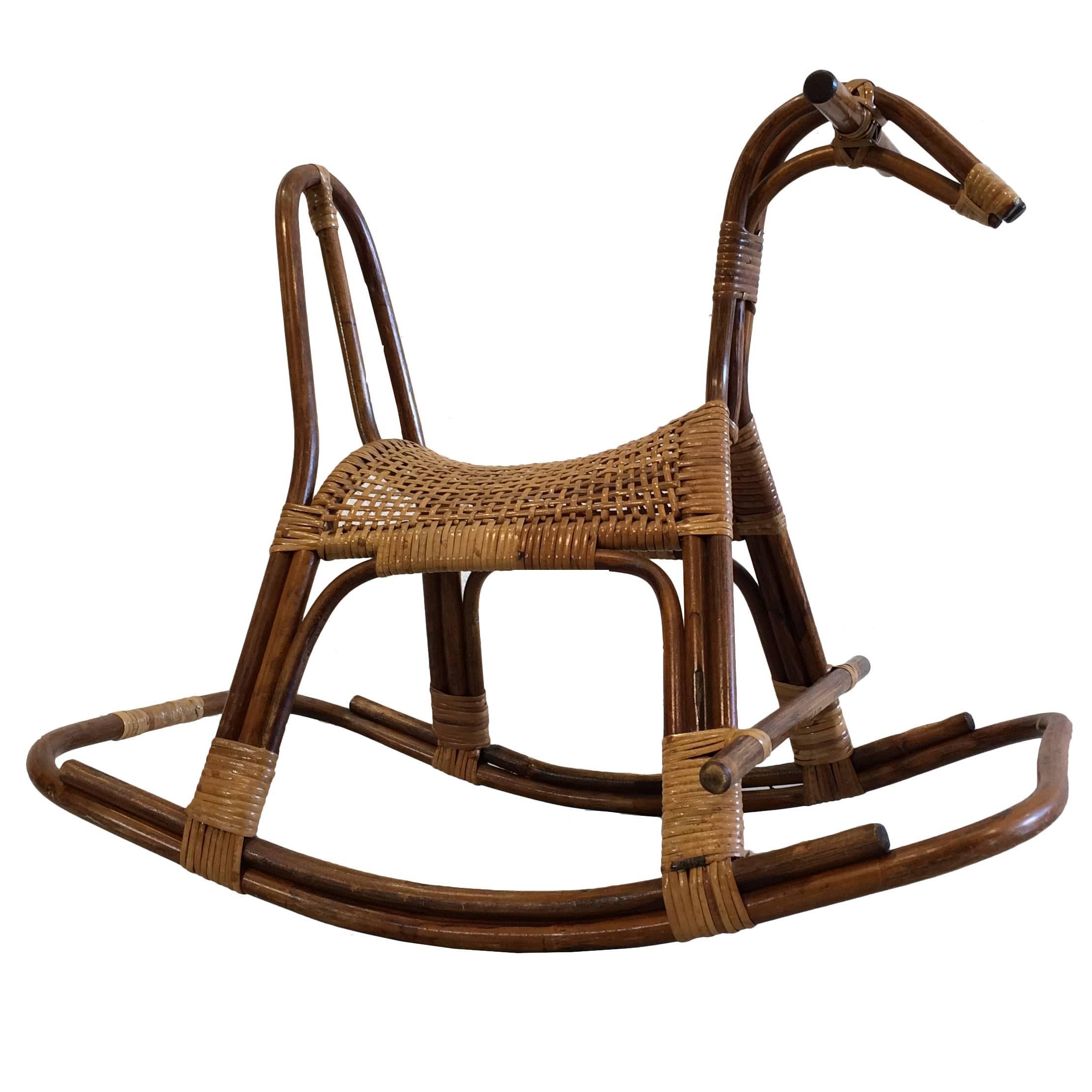 Swedish Children
s Rocking Horse Chair Rocker