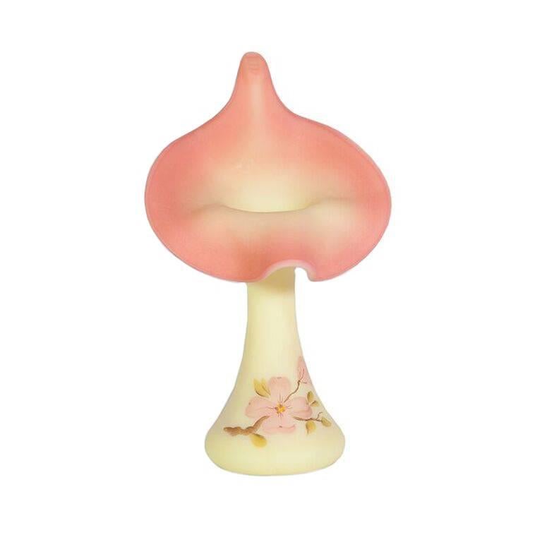 Hand-Painted Fenton Art Glass Vase