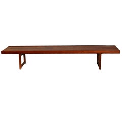 Minimalist Rosewood Bench 'Korbo' by Torbjørn Afdal for Mellemstrands / Bruksbo
