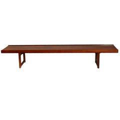 Minimalist Rosewood Bench 'Korbo' by Torbjørn Afdal for Mellemstrands / Bruksbo