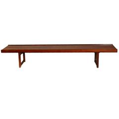 Minimalist Rosewood Bench 'Korbo' by Torbjørn Afdal for Mellemstrands / Bruksbo 3