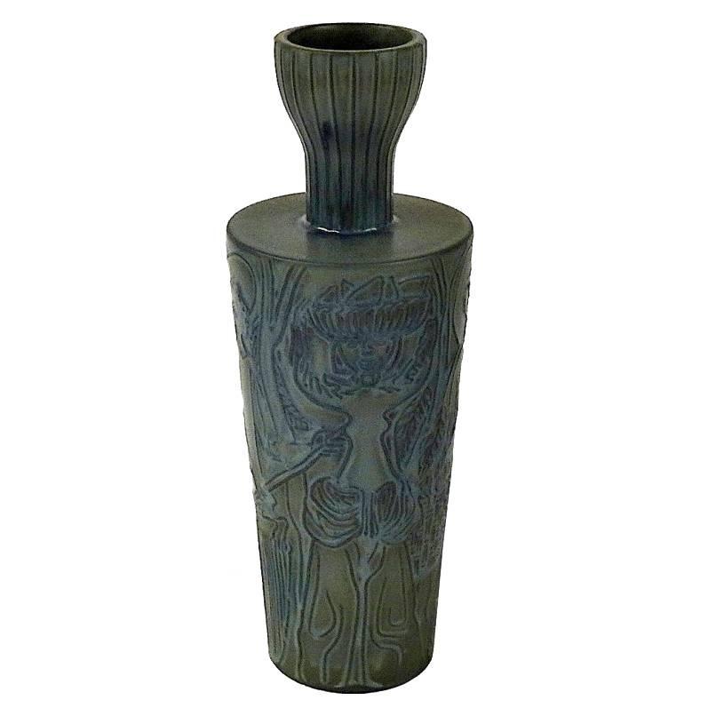 Large Stoneware Vase by Stig Lindberg for Gustavsberg For Sale