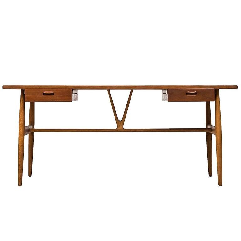 Hans Wegner Wishbone Model Jh 563 Desk By Johannes Hansen In Hans Wegner Wishbone Model Jh 563 Desk By Johannes Hansen In Denmark For