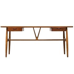 Hans Wegner Wishbone / Model JH 563 Desk by Johannes Hansen in Denmark