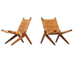 Easy Chairs attributed to Arne Hovmand-Olsen for Mogens Kold in Denmark