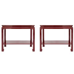Pair of Chinoiserie Side Table