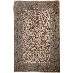 Semi Antique Persian Kashan Rug 2