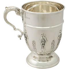 Antique George V Sterling Silver Pint Mug 8