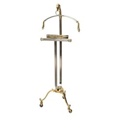 Maison Jansen Steel and Brass Valet