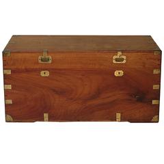 Classic Campaign Chinese Camphor Trunk c 1890