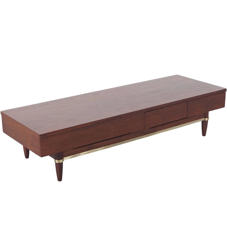 American Of Martinsville Walnut Bench By Merton Gershun For At American Of Martinsville Walnut Bench By Merton Gershun