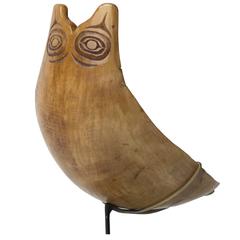 Haida or Tlinget Feast Ladle in the Form of an Owl