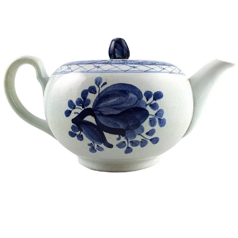 Royal Copenhagen Tranquebar, Rare Small Teapot, Decoration Number 11/1231