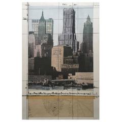 Christo and Jeanne­ Claude "Lower Manhattan Wrapped Buildings", 1990, Lithograph