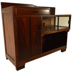 Amsterdam School Tea Cabinet in Rosewood with Ebony Details