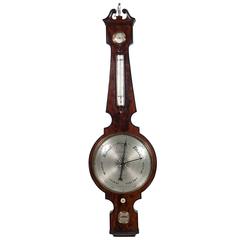 Antique Imposing King-Size Wheel Barometer by "Tarelli" New Castle, circa 1840