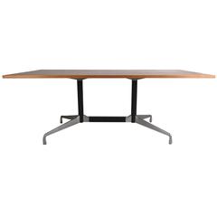 Vintage Mid-Century Modern Conference Table with Charles Eames for Herman Miller Base