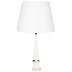 Marble Obelisk Table Lamp, Italian, 1950s 3