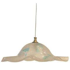 Extra Large Mid-Century Italian Design Murano Glass Pendant Lamp Chandelier