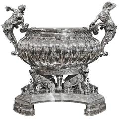 Vintage Monumental Sterling Silver Wine Cooler / Planter