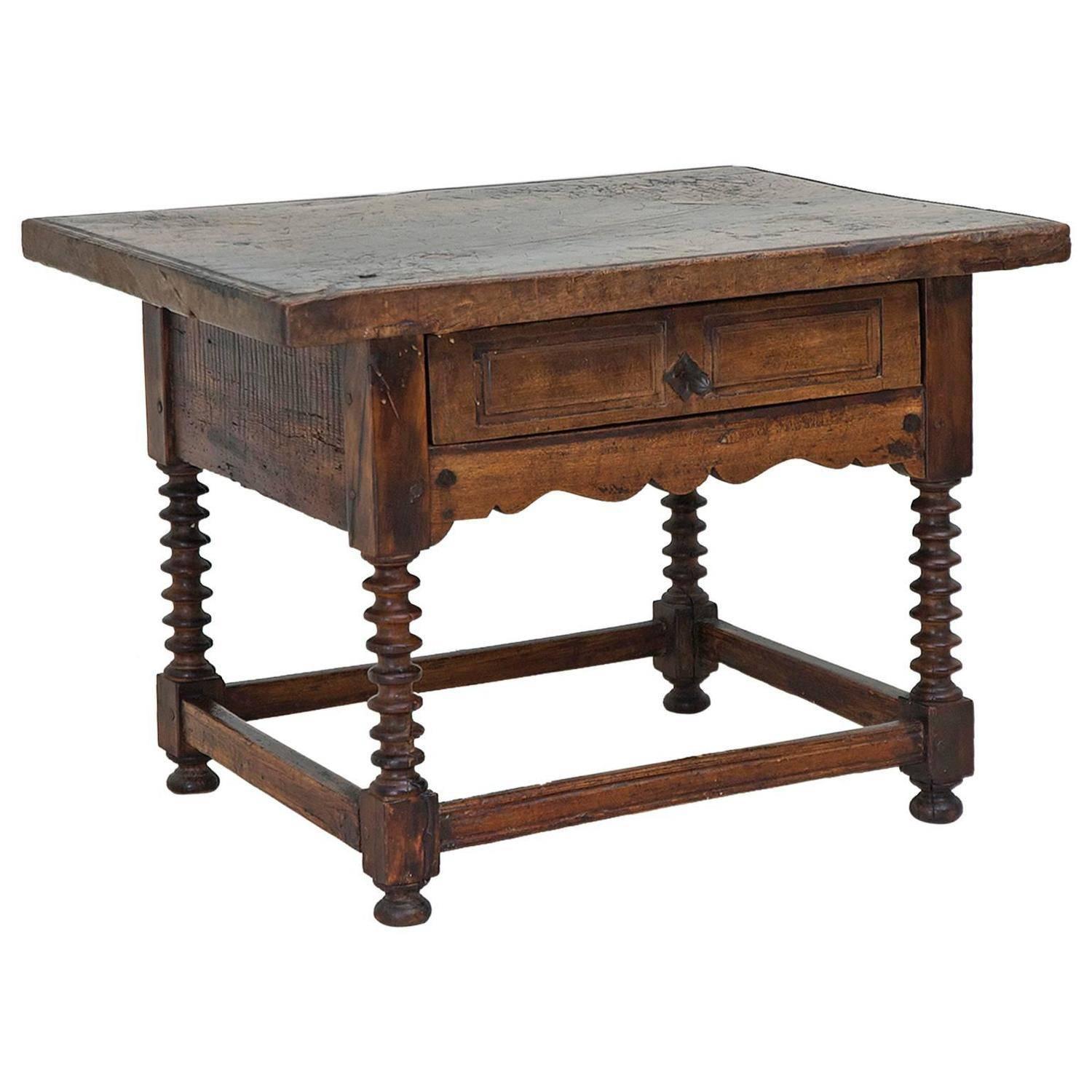 18th Century Rustic Spanish Shoemaker's Table in Walnut