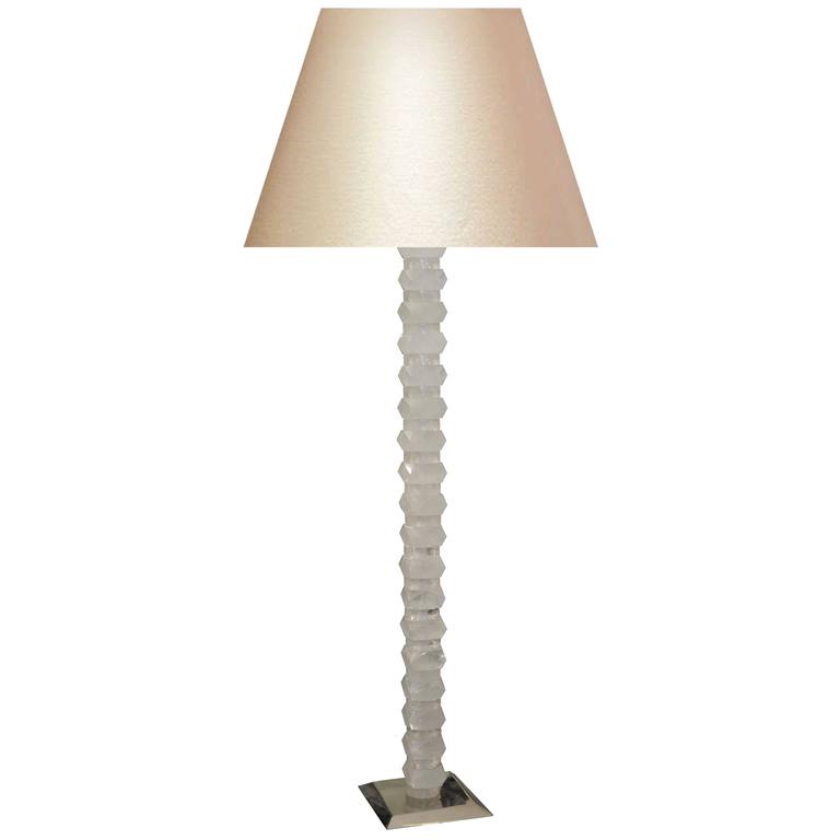 Faceted Cubic Rock Crystal Quartz Floor Lamp For At 1stdibs Faceted Cubic Rock Crystal Quartz Floor Lamp For