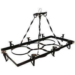 Early 20th Century Spanish Iron Chandelier