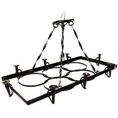 Early 20th Century Spanish Iron Chandelier 2