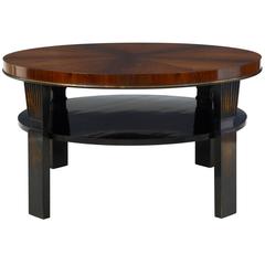 20th Century Art Deco Large Rosewood Birch Coffee Table