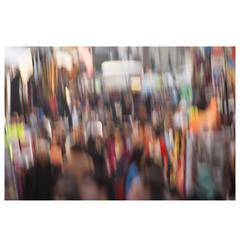 Print by Anatoly Rudakov, People in Montmartre, Paris, 2012 3