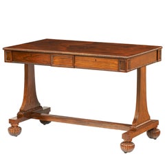 Antique 19th Century Regency Rosewood Library Table